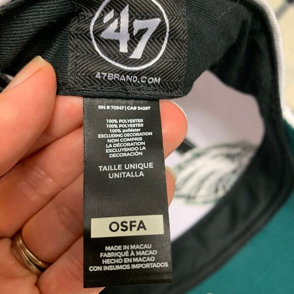 NFL Philadelphia Eagles 47 Sports Apparel Brand Adjustable Hat With Initials JC - Picture 7 of 9